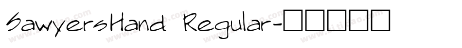 SawyersHand Regular字体转换